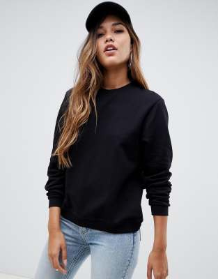 asos black sweatshirt