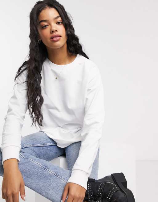 ASOS DESIGN - Ultimate - Sweat-shirt en coton biologique - Blanc