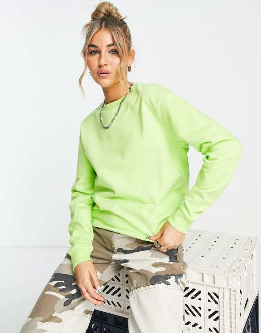 ASOS DESIGN - Ultimate - Sweat - Vert citron