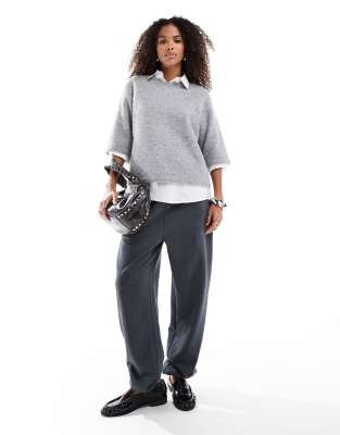 ultimate sweatpants in washed charcoal heather-Gray