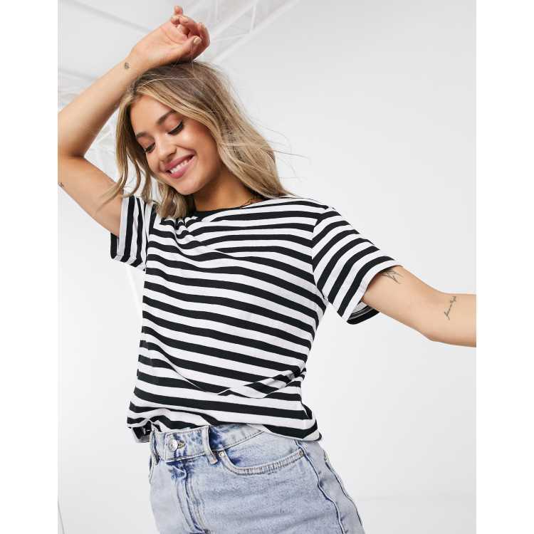 ASOS DESIGN ultimate t-shirt in black and white stripe | ASOS