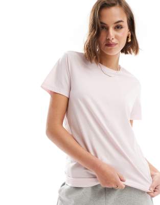 ASOS DESIGN - Ultimate - T-Shirt in Hellrosa mit Rundhalsausschnitt