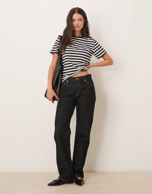 ASOS DESIGN – Ultimate – T-shirt w czarno-białe paski, 3 z 4