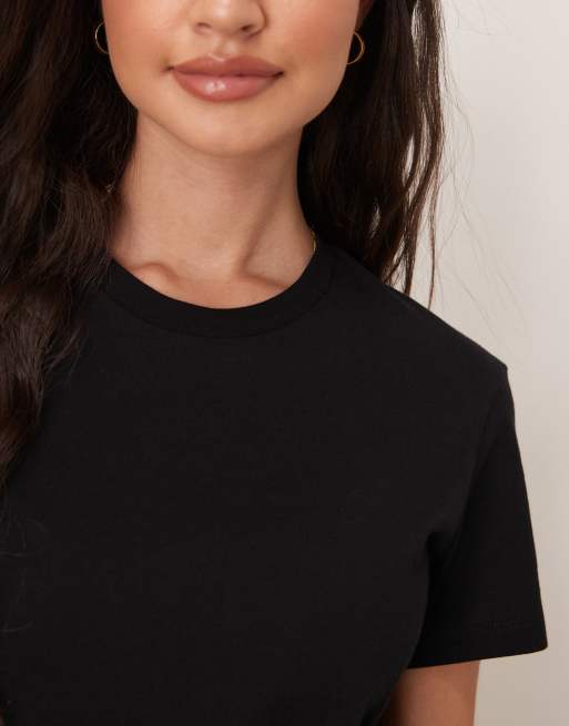 ASOS DESIGN ultimate t-shirt with crew neck in cotton blend in black - BLACK