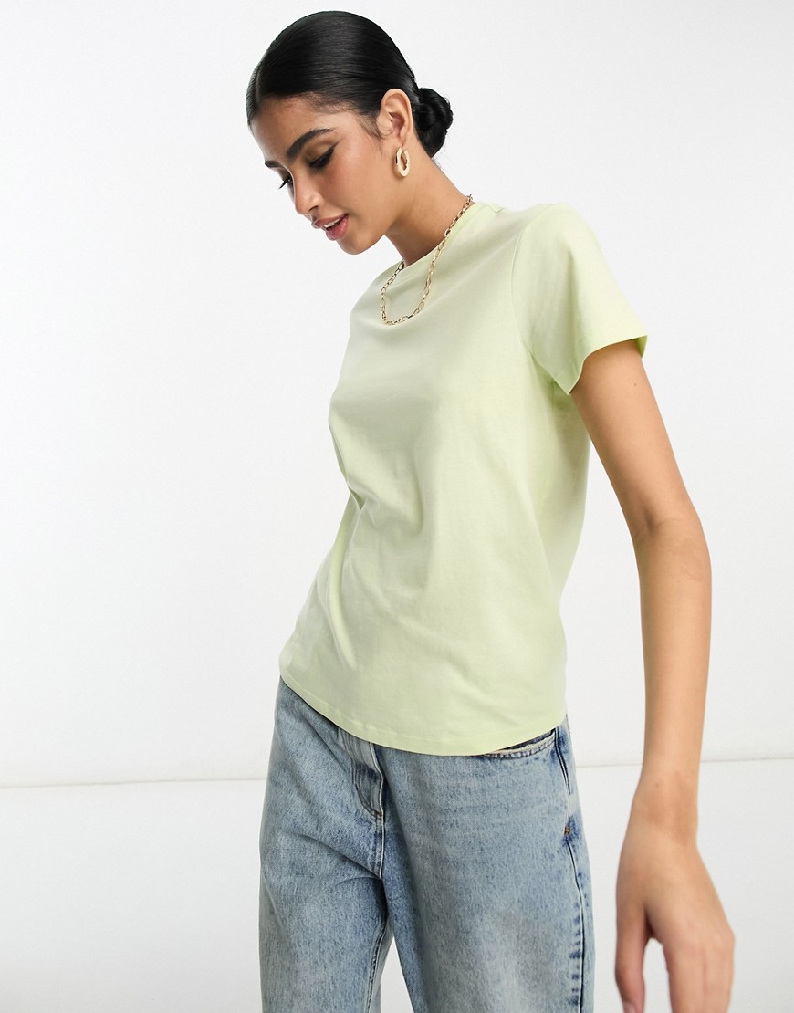 ultimate T-shirt with crew neck in cotton blend in lime-Multi