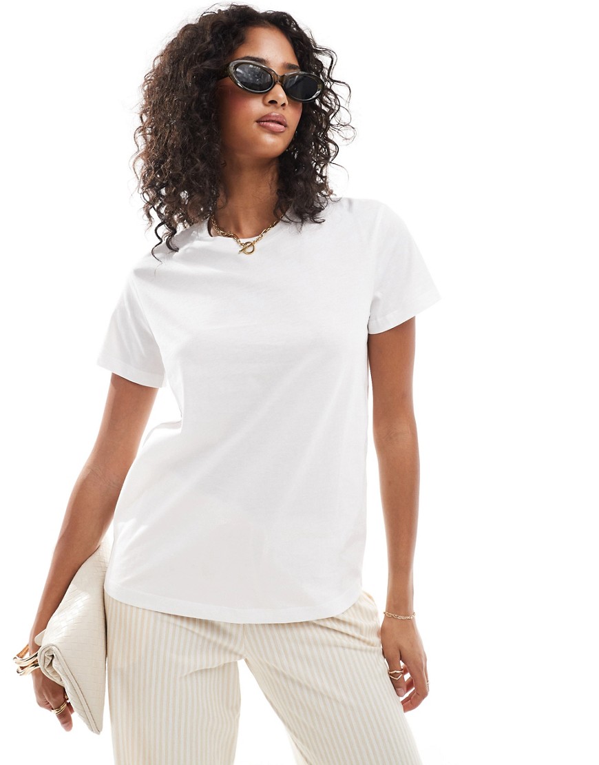 ASOS DESIGN ultimate t-shirt with crew neck in cotton blend in white - WHITE