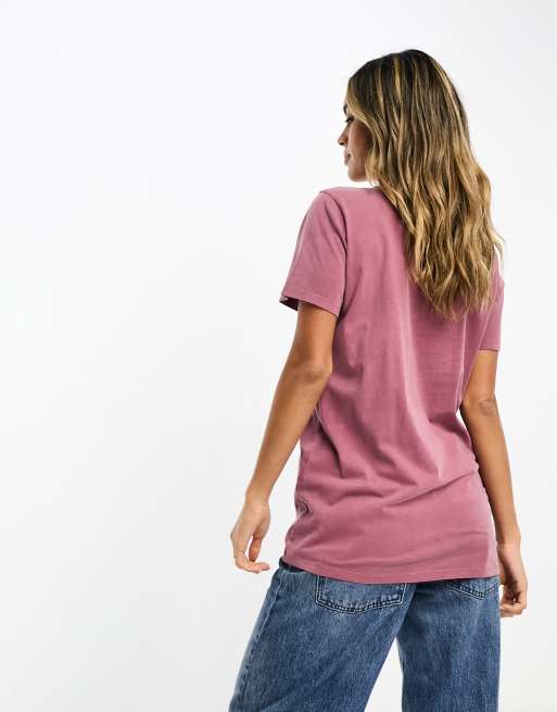 ASOS DESIGN ultimate t-shirt with crew neck in washed raspberry | ASOS