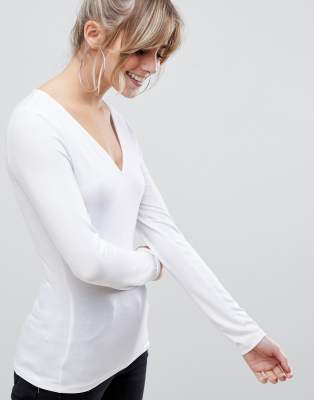 asos v neck top