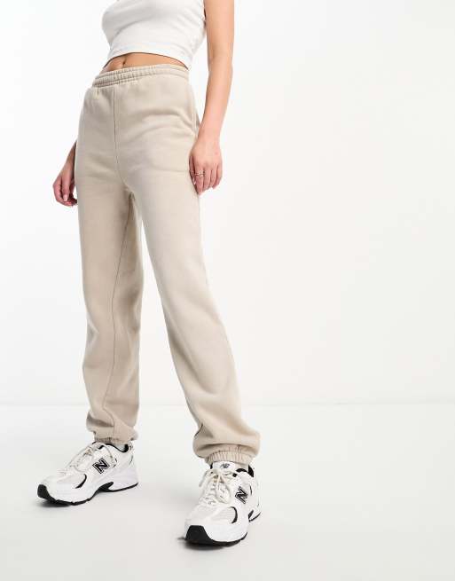 ASOS DESIGN ultimate trackies in washed neutral