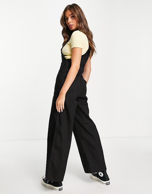 ASOS DESIGN ultimate twill wide leg overalls in black | ASOS ASOS DESIGN ultimate twill wide leg overalls in black | ASOS