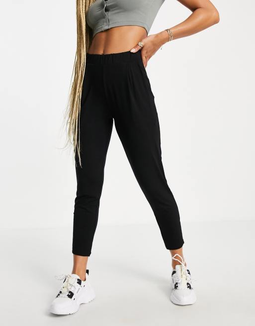 ASOS DESIGN - Ultimative peg-bukser i sort jersey, 4 af 4