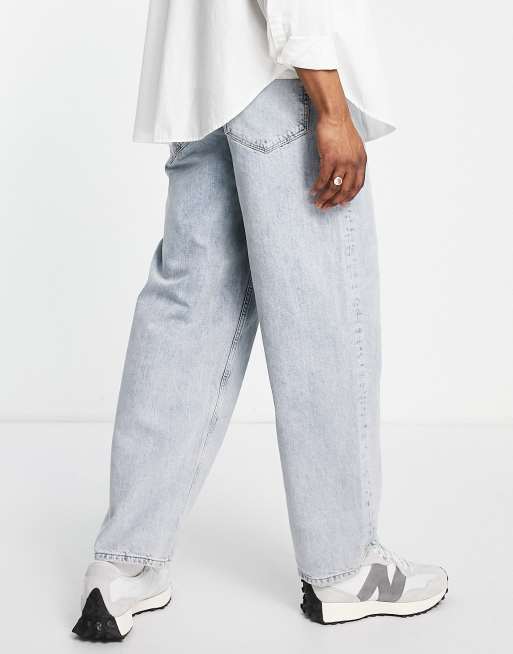 ASOS DESIGN ultra baggy jeans in vintage light blue wash