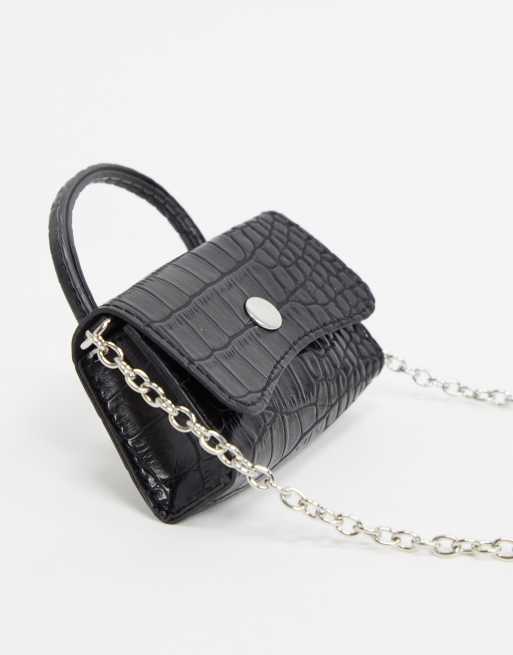 ASOS DESIGN ultra mini purse bag in black