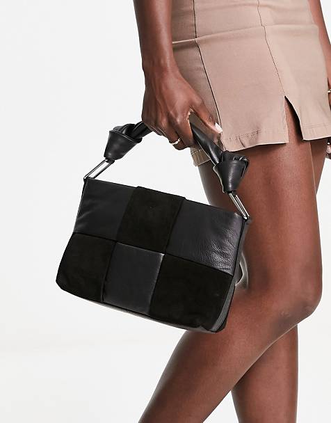 ASOS Damen Taschen Umhängetaschen und Geldbörsen kastenförmige umhängetasche in Schwarz 