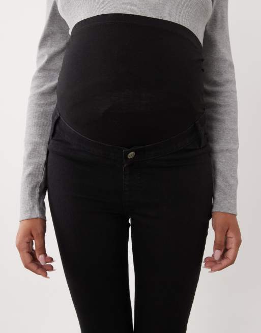 ASOS DESIGN Umstands-Skinny-Jeans in Schwarz, 5 von 5