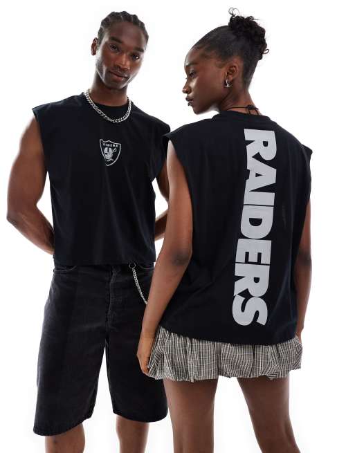 ASOS DESIGN - Uniseks oversized hemd met Raiders-prints in zwart