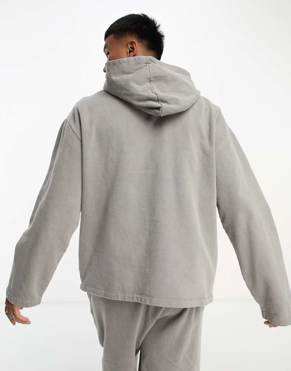 Charcoal Washed Oversized Hoodie