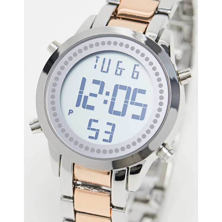 Women's digital hot sale bangle watch