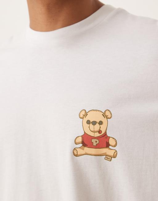ASOS DESIGN unisex oversize Disney T-shirt with Winnie the Pooh print in white