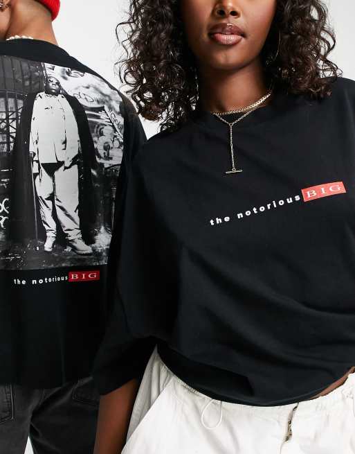 ASOS DESIGN – Unisex-Oversize-T-Shirt in Schwarz mit <em>Biggie</em>-Print, 4 von 4