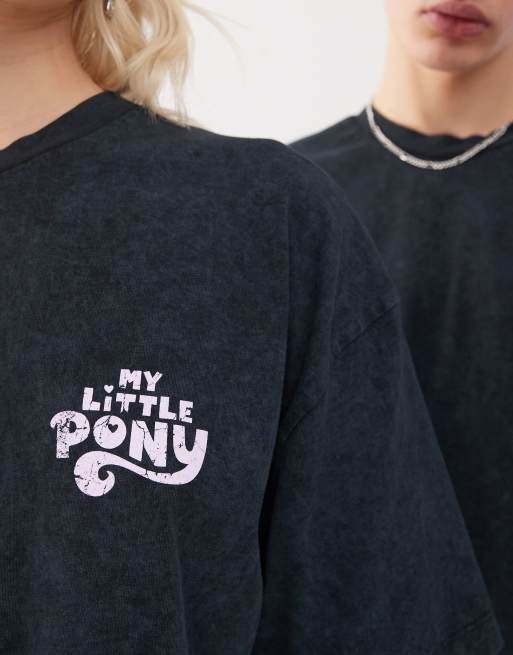 ASOS DESIGN – Unisex – Oversize-T-Shirt in Schwarz mit „My Little Pony“-Prints, 2 von 4
