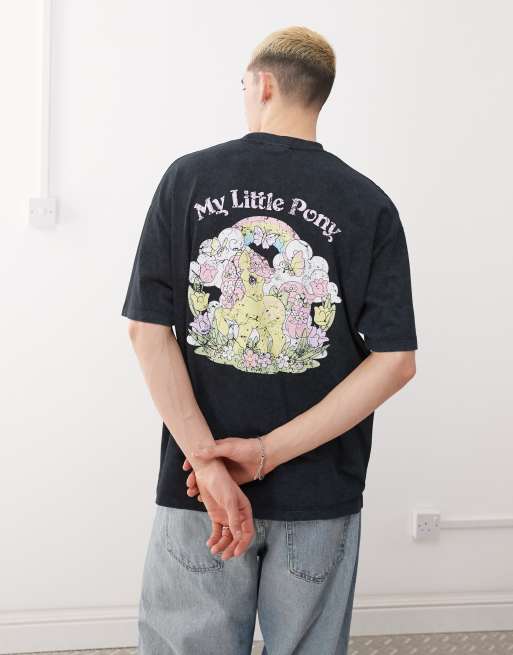 ASOS DESIGN – Unisex – Oversize-T-Shirt in Schwarz mit „My Little Pony“-Prints, 4 von 4