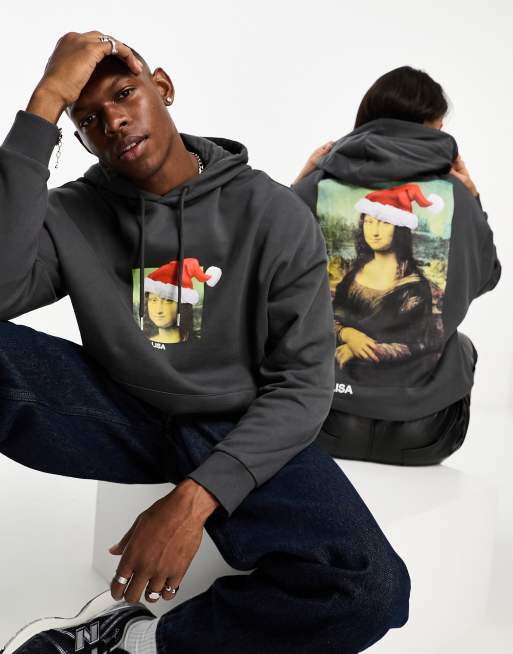 MONALISA OVER HOODIE in black