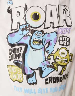 Asos Design Unisex Oversized Disney T-shirt With Monsters Inc Print