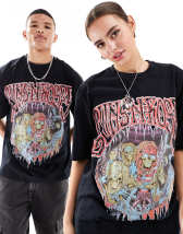 ASOS DESIGN Disney unisex oversized tee in black with Maleficent