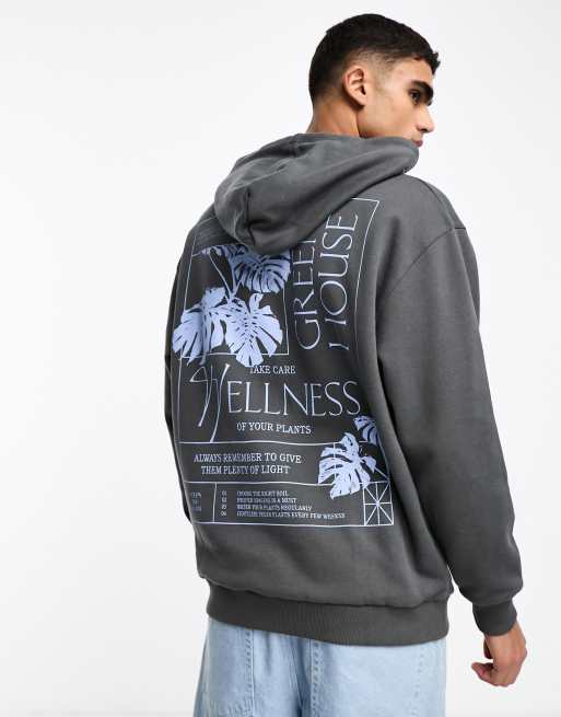 Asos oversized longline hoodie with hotsell marble print