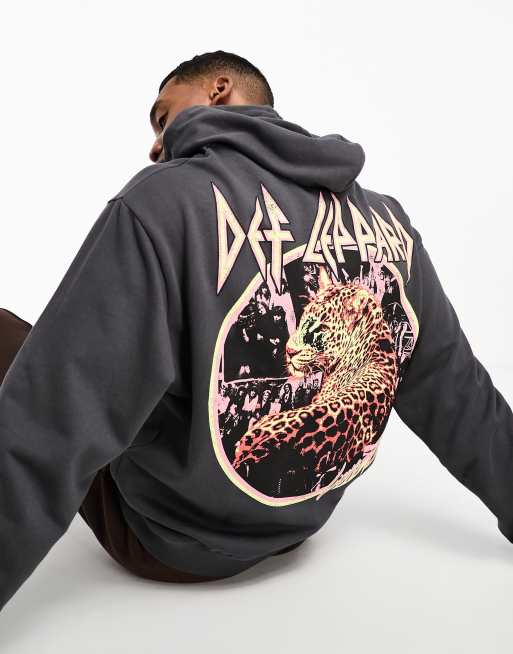 Def leppard zip online up hoodie