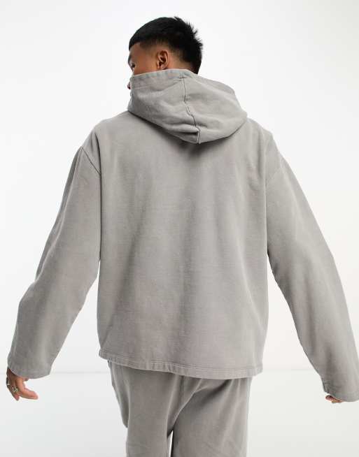 Charcoal Sweat Oversized Hoodie