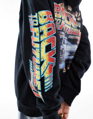 トップス Oversized Back Print Hoodie 206991030-1-black?$n_750w$&wid