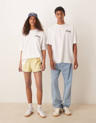 Asos Design Unisex Oversized License T-shirt With Jeep Prints