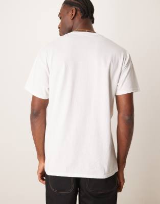 ASOS DESIGN unisex oversized license t-shirt with Miffy face prints in white