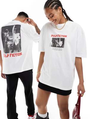 ASOS DESIGN unisex oversized license t-shirt with Pulp Fiction graphic ...