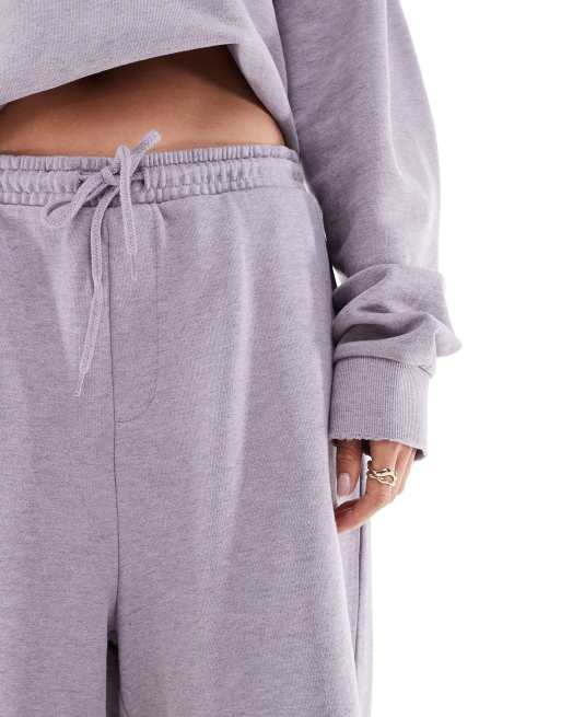 ASOS DESIGN unisex oversized shorts in washed lilac - part of a set, 3 of 4