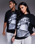 [ASOS DESIGN] ASOS DESIGN unisex oversized t-shirt with AC/DC print in black S BLACK