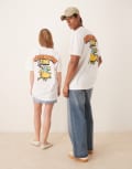 [ASOS DESIGN] ASOS DESIGN unisex oversized t-shirt with Adventure Time prints in white L WHITE