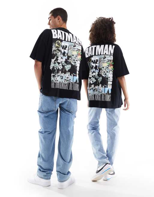 ASOS DESIGN unisex oversized t-shirt with Batman prints in