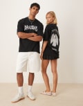 [ASOS DESIGN] ASOS DESIGN unisex oversized t-shirt with How To Train Your Dragon Toothless prints in black M BLACK