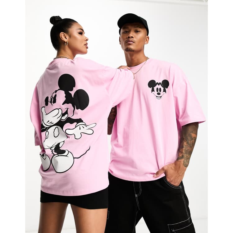 ASOS DESIGN unisex oversized t shirt with Mickey Mouse print in