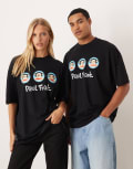 [ASOS DESIGN] ASOS DESIGN unisex oversized t-shirt with Paul Frank prints in black M BLACK