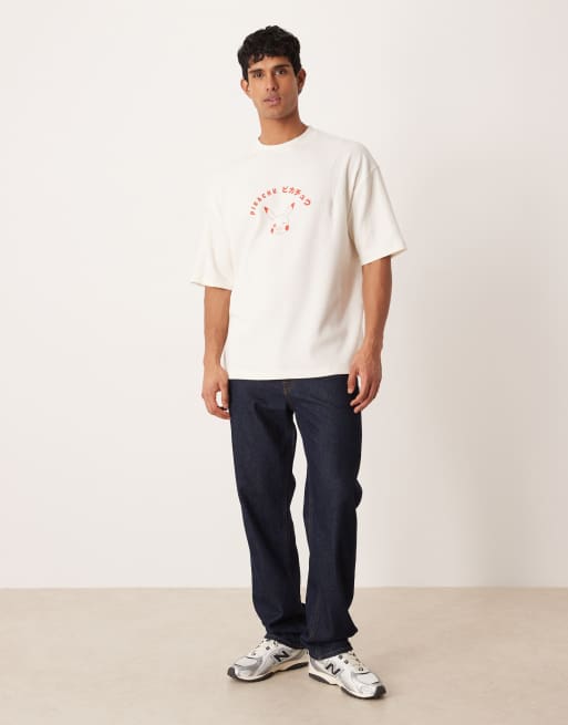 ASOS DESIGN unisex oversized t-shirt with POKEMON print in cream, 2 of 5