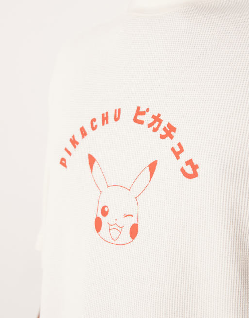 ASOS DESIGN unisex oversized t-shirt with POKEMON print in cream, 5 of 5