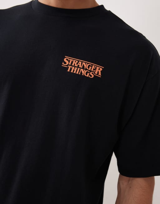 ASOS DESIGN Unisex oversized t-shirt with Stranger Things prints in black, 5 of 5