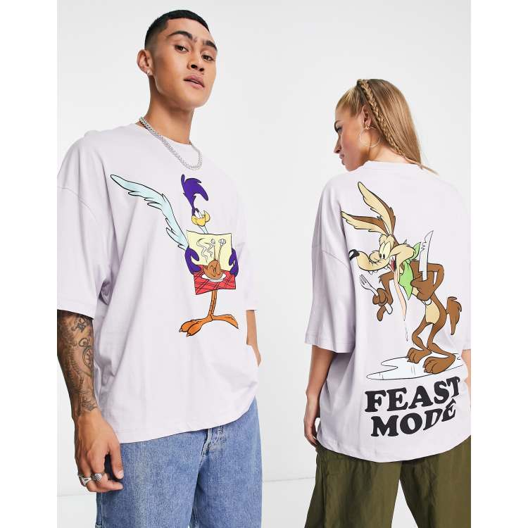 purple looney tunes shirt