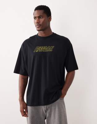 Asos Design Unisex Oversized T-shirt With The Simpsons Print In Black