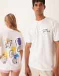 [ASOS DESIGN] ASOS DESIGN unisex oversized t-shirt with The Simpsons prints in white L WHITE