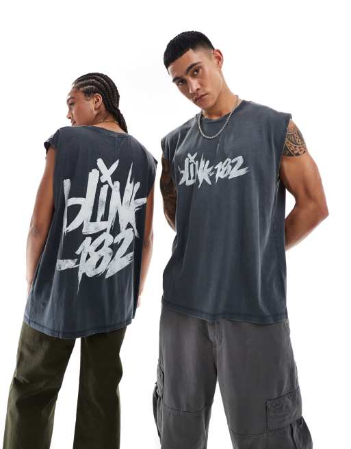 Blink-182 Sleeveless Shirt Unisex - Black Tank Top Aus Baumwolle